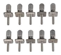 Flcivsh 10 PièCes Vis D'Aileronda Plancheda Surf Amovibles, Accessoiresda Planchesda Surf D'Aileronda Pouceda Vis D'Aileron pour des Planchesda Surf Longboards