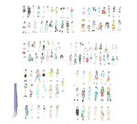 Flcivsh 108 Pcs Personnes Autocollants pour Journaling Scrapbooking, Urban Scrapbook Autocollant pour Junk Journal Fournitures Kit
