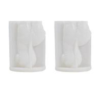 Flcivsh 2 Pièces Moule à Bougie en Silicone Alpagas 3D Bricolage Bougie Parfumée en Forme d'animal Mignon Savon Artisanat Cadeaux Gel de Silice