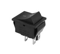 Flcivsh 28x21mm AC 250V 16A 4 Broches I/O 2 Positions DPST Interrupteur a bascule