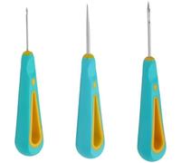 Flcivsh 3 Pièces Forets à Main à Cône à Trou Rond, Aiguille de Poinçon, Outil de Mèche de Bougie pour la Fabrication de Bougies