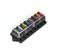 Flcivsh Boîte à Fusibles à Insertion Moyenne de Voiture à 8 Voies Boîte D'Assurance Multivoie MP