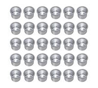 Flcivsh Bougies pour Bougies Coniques, Bougeoirs, Bougies Chauffe-Plat, Bougies de Table à InséRer, Bougeoirs 30Pcs Argent
