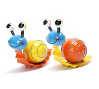 Flcivsh Décor de Jardin en Métal Mignon Escargot Cour Art Extérieur Pelouse Patio Ornement Décorations de Clôture pour L'Extérieur Facile à Utiliser