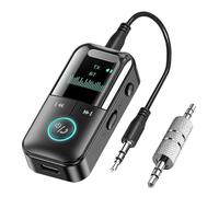 Flcivsh Émetteur Récepteur Bluetooth 5.4 Adaptateur Bluetooth Aux sans pour TV/Avion/Voiture/HiFi/Haut-Parleur avec Adaptateur Audio