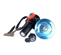 Flcivsh Moto Scooter YBR125 Interrupteur D'Allumage éLectrique Ensemble de Verrouillage de Verrouillage de Porte éLectrique Bouchon de RéServoir pour 125Cc YBR 125