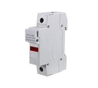 Flcivsh RT18-32X AC 380V 32A 1 PôLe 10X38Mm Base de Support de Fusible à sur Rail DIN