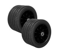 FLCPJGV 2 Roues Rechange pour Chariot Pliant, pneus Plage, pneus Jardin, remorque, brouette antidérapants, Camping Robustes, 7 Pouces Tank 0.8cm