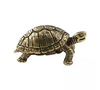 FLCPJGV 2x Figurine de Tortue Miniature, Décoration En Bronze de Tortue, Ornement Miniature En Cuivre, Figurine de Sculpture Statue de Tortue,