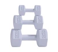 FLCPJGV 3x Kettle Bell miniature, haltère miniature, mini haltères, jeu de sport, pour enfants, Blanc