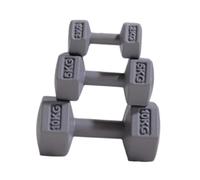 FLCPJGV 3x Kettle Bell miniature, haltère miniature, mini haltères, jeu de sport, pour enfants, Gris