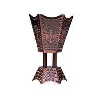 FLCPJGV Brûleur d'encens électrique de Oriental pour Ambiance, Brûleur d'encens Arabe, Dencens électrique Ornement Brancher Aromatique Métal, pour Décoration Intérieure et Atmosphère Paisible, Brun