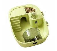 FLCPJGV Cage pour Hamster Habitat Panoramique avec Roue Mangeoire Intégrée Abreuvoir Anti-Fuite Ventilation Renforcée Entretien Rapide Adapté aux Sorties Maison, Vert Citron