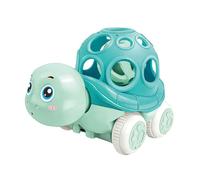 FLCPJGV Camion à Hochet Doux et Roulant, Jouet de Camion à Inertie, Véhicule à Hochet à Pousser et à Faire Avancer pour Les Enfants de 3 à 7 Ans, Cadeaux de S, Tortue