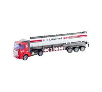 FLCPJGV Camion-Citerne, Semi-Remorque, Modèles de Jouets et Véhicules, Jouet pour Enfants, Modèles à L'échelle, pour Collection Intérieure et Extérieure, Blanc, 32cm