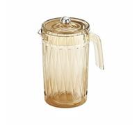 FLCPJGV Carafe à Jus Pichet à Boissons Verseuse à eau Cruche à Thé Capacité Généreuse avec Couvercle Filtrant et Bec Verseur Précise Adaptée pour Servir à Table Réceptions Famille Maison, Or, Pichet