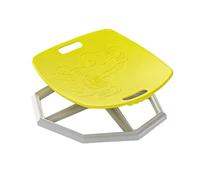 FLCPJGV Chaise pivotante pour Enfants, siège sensoriel Portable, rotative et antidérapante, pour l'apprentissage de la Coordination corporelle, Jaune
