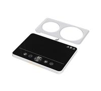 FLCPJGV Chauffe-tasse à café, arrêt automatique, portable, pour aliments et boissons, plateau chauffant, pour boissons, thé, eau, lait, pour bureau, prise UE, Blanc