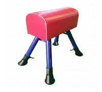 FLCPJGV Cheval d'Arçons Enfant Set Gymnastique Junior Bloc Saut Appui Ressorts Multiples Pièce Résistante en PVC Acier Bois Utilisation Polyvalente pour Éducation Mouvements Centres Sportifs