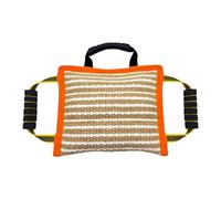 FLCPJGV Coussin Anti-Morsure pour Chien, Utilisable à L'intérieur et à L'extérieur, Portable, Idéal pour Jouer, éduquer Son Chiot et L'obéissance, Oranges