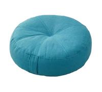 FLCPJGV Coussin de Rond pour S'asseoir et Méditer à La Maison et à L'extérieur, Bleu