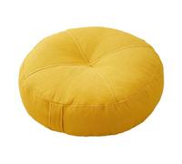 FLCPJGV Coussin de Rond pour S'asseoir et Méditer à La Maison et à L'extérieur, Jaune