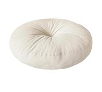 FLCPJGV Coussin de Sol pour Méditation Pouf Rond et Matelas D'Assise Au Design en Velours Côtelé Approprié pour Décoration et, Beige