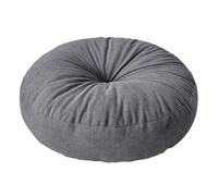 FLCPJGV Coussin de Sol pour Méditation Pouf Rond et Matelas D'Assise Au Design en Velours Côtelé Approprié pour Décoration et, Gris Foncé