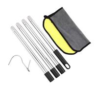 FLCPJGV Crochet Cleaning Hook Instrument Récupération Pôle Modulable Acier Inoxydable Connexion Multi Formats pour Entretien Utilisation Scolaire, 160CM, Thickened