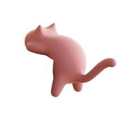 FLCPJGV Crochet de Bureau Support de Sac Mural Accroche-Sac Adhésif Cintre de Rangement Polyvalent en Forme de Chat Une Solution Gain de Place Adapté comme Ca, Rose