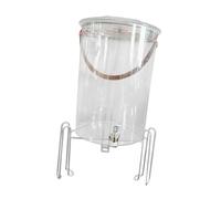 FLCPJGV Distributeur de Boissons Portable, Récipient Polyvalent avec Poignée, Carafe à Eau Froide avec Couvercle et Large Ouverture, Base, Plat et Xl