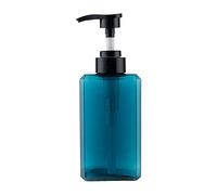 FLCPJGV Distributeur de Savon Transparent pour Les Mains - Bouteille pour Lotion Liquide, 450ml Bleu