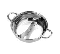 FLCPJGV Double Face En Acier Inoxydable, Multifonctionnelle, avec Séparateur, pour Soupe, à Canard Mandarin, pour Fêtes et Maison, 32cm