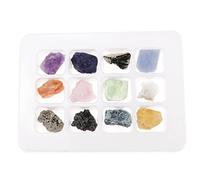 FLCPJGV Ensemble de Découverte Géologique - Assortiment de Minéraux Naturels pour Enfants