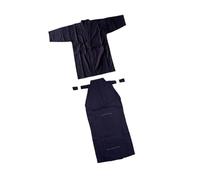 FLCPJGV Ensemble d'uniformes de kendo pour hommes et femmes, kimono confortable pour adultes, hakama, Bleu et bleu, 175 cm