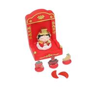 FLCPJGV Figurine de Divinité Chinoise avec Sanctuaire, Décoration de Table Décorative pour Le Festival du Printemps, Sculpture Traditionnelle en Résine Polyva, Mazu