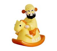 FLCPJGV Figurine Dieu de Ornement de Bureau Sculpture Miniature Résine Décorative Originale Utilisable pour Décoration Maison Bureau Table Voiture, Jaune