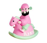 FLCPJGV Figurine Dieu de Ornement de Bureau Sculpture Miniature Résine Décorative Originale Utilisable pour Décoration Maison Bureau Table Voiture, Rose