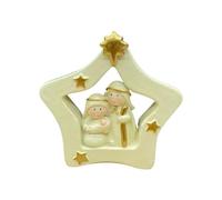 FLCPJGV Figurines de Crèche de Noël, Crèche Miniature, Décoration de Noël, Petite Crèche de Noël, pour Décoration Maison Desk