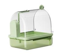 FLCPJGV Fontaine Automatique pour Oiseaux de Compagnie, Kit de Bain pour Plumes Douces, Vert