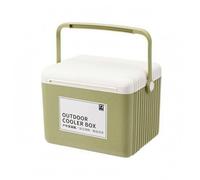 FLCPJGV Glacière Isotherme Extérieure Boîte Réfrigérante Conteneur Thermique Coffre à Glace Rigide 13L Matériau avec Poignées Verrouillables et Packs de Glace, Vert Avocat