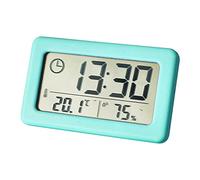 FLCPJGV Horloge Murale Numérique avec Capteur de Température Intégré, Rose Pastel