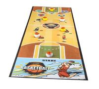 FLCPJGV Jeu de Curling de Table Jeu Familial Ensemble de Jeu de Palets Interactif Portable Jeu de Fête pour Voyage Intérieur Extérieur, Tapis de basket