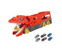 FLCPJGV Jouet de Camion Dinosaure Interactif pour Enfants, Cadeau Ludique pour Les Petits, ROUGE