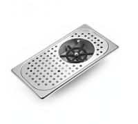 FLCPJGV Lave-verres Commercial Encastrable Doté de Rinseur de Gobelets Action à Haute Pression Plateau de Drainage Amovible et Utilisation Pratique pour Cuisines Professionnelles Buvettes, Argent
