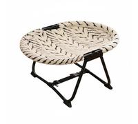 FLCPJGV Lit Pliant pour Animaux Confectionné en Maille Aérée Charpente Métallique Stable et Forme Pliable pour Déplacement Facile Repos Chat Chien Usage, Lit De Camp Pliant en Flanelle