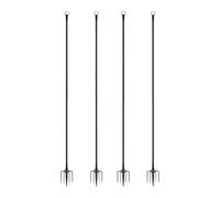 FLCPJGV Lot de 4 pour Terrasse, Patio et Extérieur, Robustes, avec Fourche.