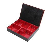 FLCPJGV Lunch Box, Boîte à Bento avec 6 Compartiments, Bento étanche, Japonaise Récipient pour Aliments Plateau de Service pour Collations Plat de Service Boîte à Bento pour Déjeuner, Style b