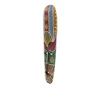 FLCPJGV Main Africaine En Bois Sculptée Tribal Face Painting Wall Hanging Folk Art, 50cm