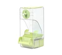 FLCPJGV Mangeoire à Oiseaux pour Cage - Amovible, Transparente, Facile à Nettoyer, Portable, Automatique, pour Perroquets, Déchargeur Automatique pour Perruch, Vert
